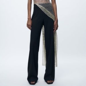 BRAND NEW - ZARA Black Long Flowy Pants